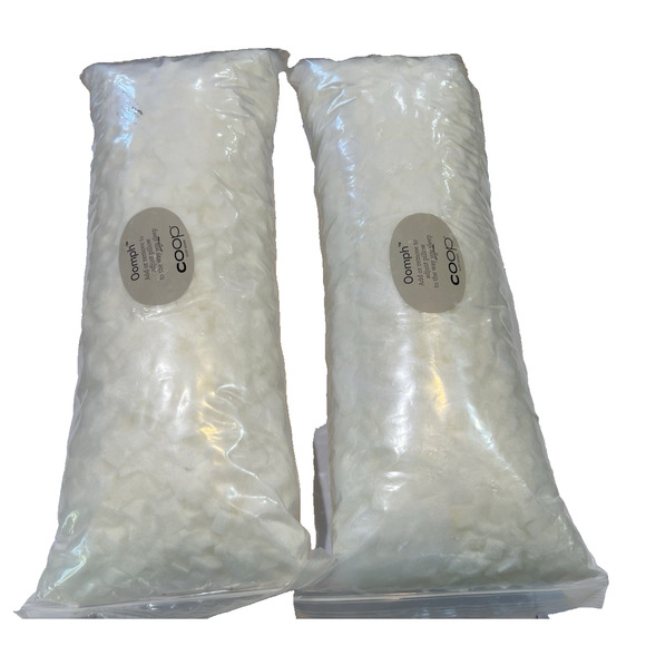 COOP Oomph Pillow Refill Shredded Memory Foam Extra Stuffing 2-pack - Picture 1 of 3